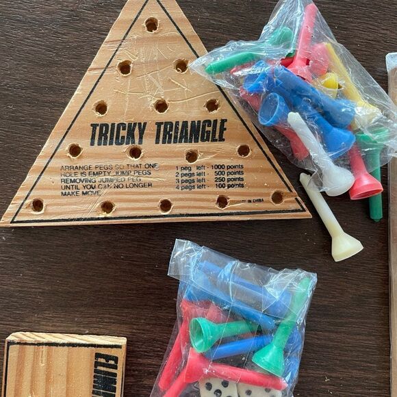 Vintage Peg Board and Dice Games - Picture 1 of 5
